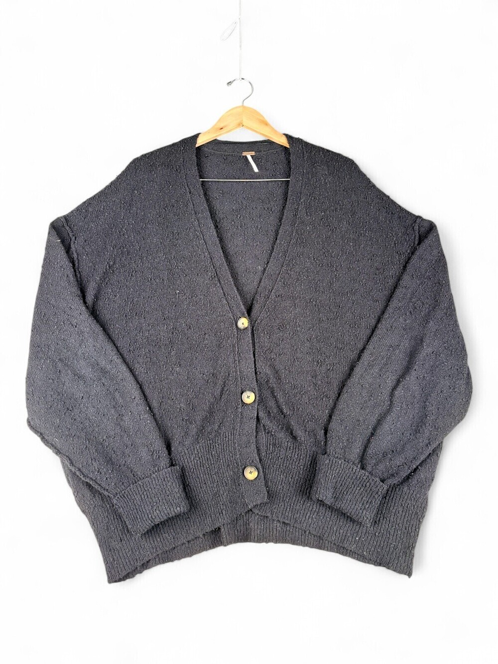 Free People Textured V-Neck Cardigan Sweater XL